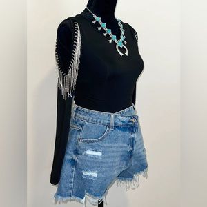 Rhinestone Shoulder Bodysuit